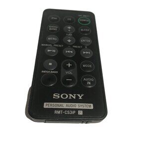 Sony Personal Audio System Remote RMT-CS3iP